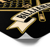 Poster Amateurs De Billard Snooker -King Of Billiards (Coin)