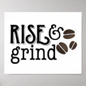 Poster Amateurs de café Lever et Grind (Devant)