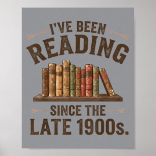 Poster Amateurs de livres lisant depuis la fin des années
