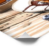 Poster Amateurs de nourriture cool gaufre petit-déjeuner (Coin)