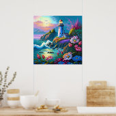 Poster Amateurs de phare de plage (Cuisine)