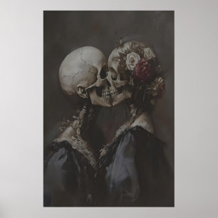 Poster Amateurs d'ossements sombres Art Dark Academia, Fl