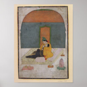 Poster Amateurs en terrasse, Garhwal, c.1780-1800