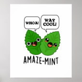 Poster Amaze-mint Funny Mint Leaves Pun (Devant)