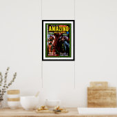 Poster Amazing Adventures #2 Retro Sci Fi Comic Book (Cuisine)