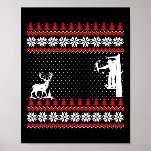 Poster Amazing Cute Funny Duck Hunter Deer Hunting Ugly C (Devant)