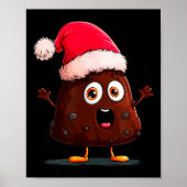 Poster Amazing Pudding Look With Christmas Hat  (Devant)