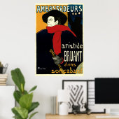 Poster Ambassadeurs, Artistide Bruant par Toulouse Lautre (Bureau à domicile)