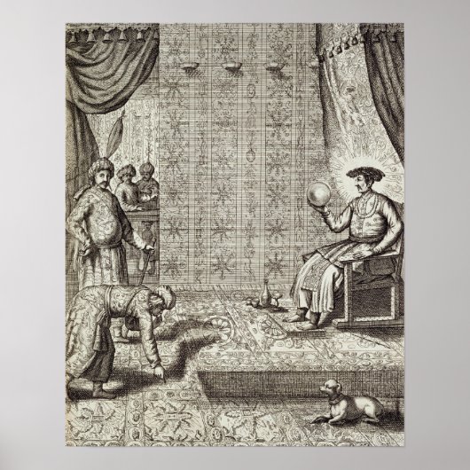 Poster Ambassadeurs chinois à un dirigeant indien, de Chi (Devant)