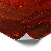 Poster Amber Radiance - Abstrait Orange Texturé (Coin)