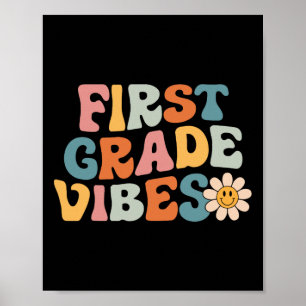 Poster Ambiance de classe - Équipe de 1re année Rétro 1er