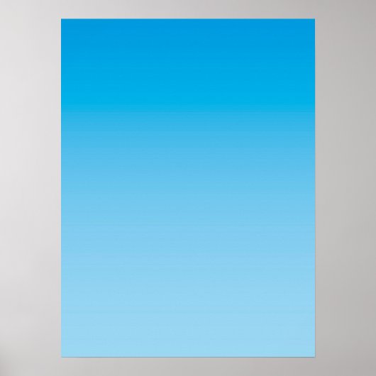 Poster AMBIANCE HIVER – Bleu Glace | clair à profond | (Devant)