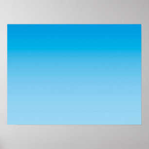 Poster AMBIANCE HIVERNALE – Bleu de glace clair à profo