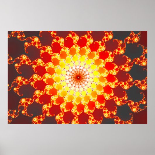 Poster Ambition brûlante - Fractale (Devant)