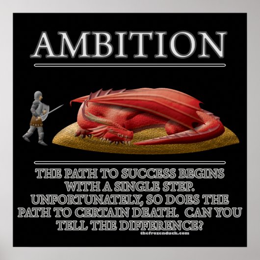 Poster Ambition Imaginaire (de)Motivateur (Devant)