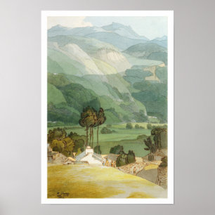 Poster Ambleside, 1786 (avec stylo et encre sur graphit)