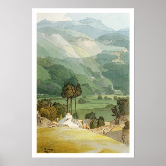 Poster Ambleside, 1786 (avec stylo et encre sur graphit) (Devant)