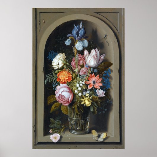 Poster Ambrosius Bosschaert l'aîné Une vie morte (Devant)