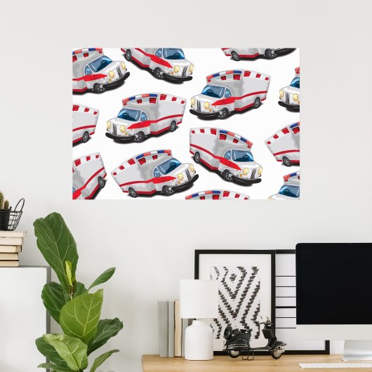 Poster Ambulance (Bureau à domicile)