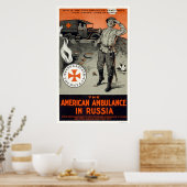 Poster ambulance américaine en Russie (Cuisine)