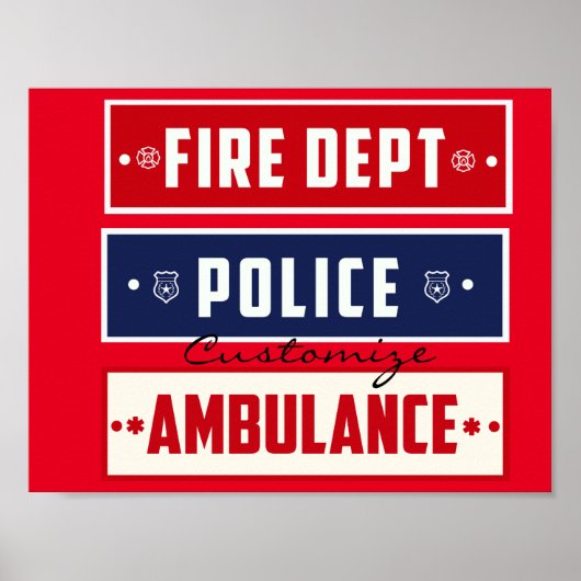 Poster Ambulance de police des incendies Thunder_Cove (Devant)