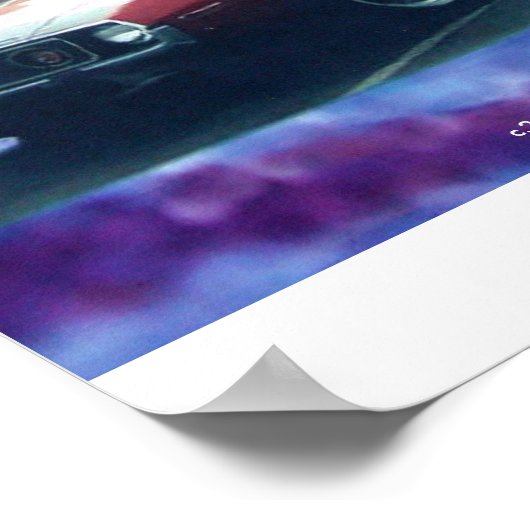 POSTER AMC JAVELIN AMX 1974 SUR CANVAS (Coin)