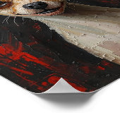 Poster Âme Déchaînée : Art Canin Expressionniste Moderne (Coin)