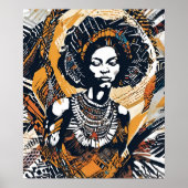 Poster Âme Dorée de l'Afrique (Devant)