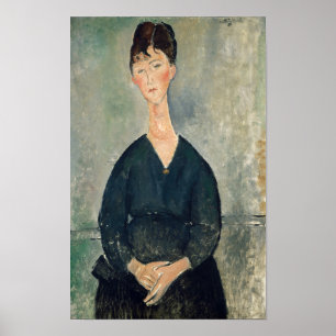 Poster Amedeo Modigliani - Chanteuse de café