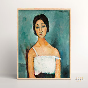Poster Amedeo Modigliani Christina Vintage Portrait Peint