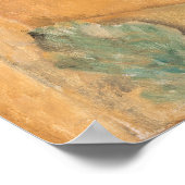 Poster Amedeo Modigliani - Cyprès et maisons à Cagnes (Coin)