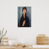 Poster Amedeo Modigliani - Femme aux yeux bleus (Cuisine)