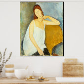 Poster Amedeo Modigliani femme Portrait (Cuisine)