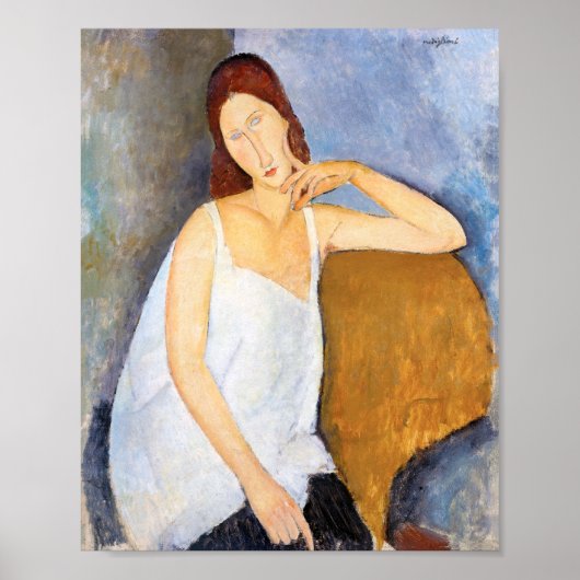 Poster Amedeo Modigliani - Jeanne Hebuterne (Devant)