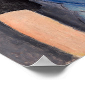 Poster Amedeo Modigliani - Jeune femme en bleu (Coin)