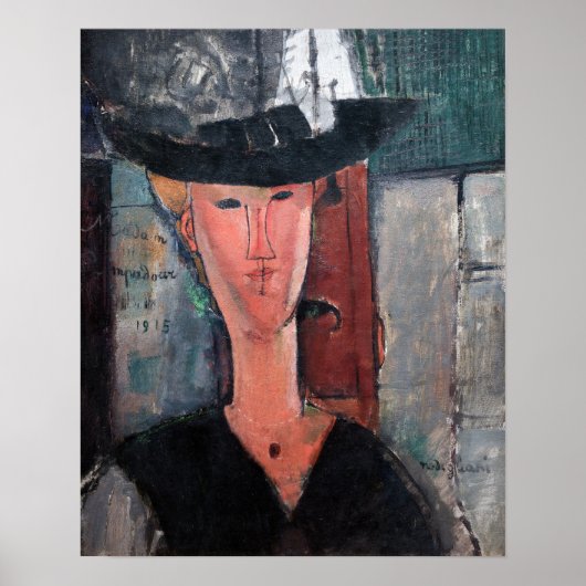Poster Amedeo Modigliani - Madame Pompadour (Devant)