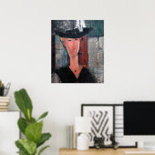 Poster Amedeo Modigliani - Madame Pompadour (Bureau à domicile)