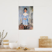 Poster Amedeo Modigliani - Petite fille en bleu (Cuisine)