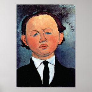 Poster Amedeo Modigliani - portrait de Mechan