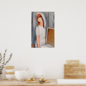 Poster Amedeo Modigliani - Portrait Jeanne Hebuterne #1 (Cuisine)