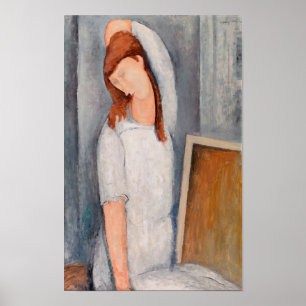 Poster Amedeo Modigliani - Portrait Jeanne Hebuterne #1