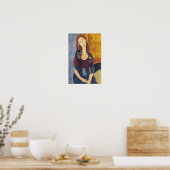 Poster Amedeo Modigliani - Portrait Jeanne Hebuterne #2 (Cuisine)