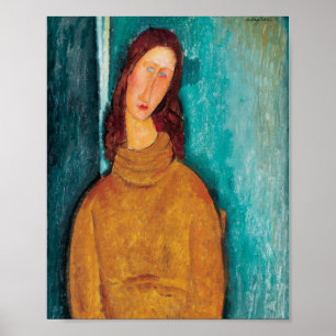 Poster Amedeo Modigliani: Portrait of Jeanne Hebuterne