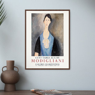Poster Amedeo Modigliani Young Woman in Blue Art Expositi