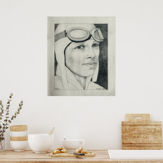 Poster Amelia Earhart (Cuisine)
