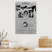 Poster Amelia Earhart avant le tour du monde Vol 1937 (Cuisine)