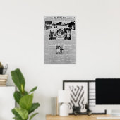 Poster Amelia Earhart avant le tour du monde Vol 1937 (Bureau à domicile)