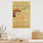 Poster Amelia Earhart envoie Radio Sos Sepia 1937 Post (Cuisine)