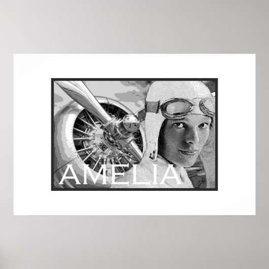 Poster Amelia Earhart et son hélice électrique (Devant)