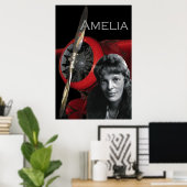 Poster Amelia Earhart et son Lockheed Electra (Bureau à domicile)